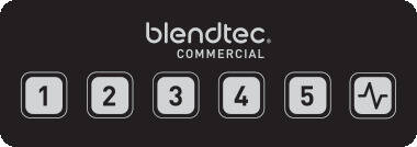 Komerční mixér BlendTec Connoisseur 825, rozhraní
