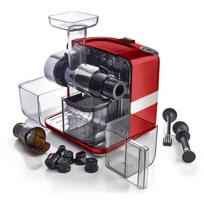 Otevřený odšťavňovač Omega Cube 302 červený