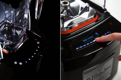 Komerční blender BlendTec Stealth 875, rozhraní