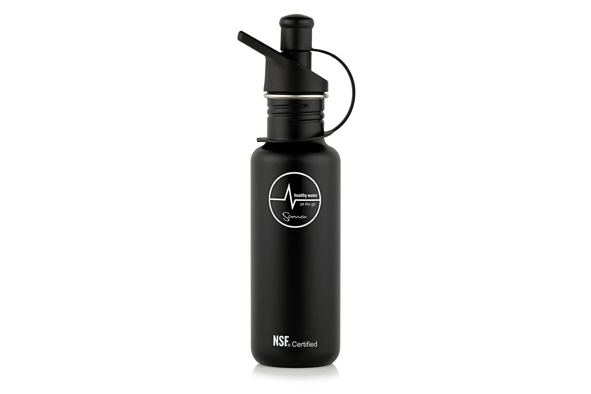 filtrační láhev Sana 600 ml černá