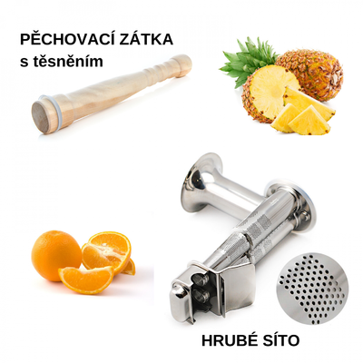 pěchovadlo a hrubé síto Angel Juicer