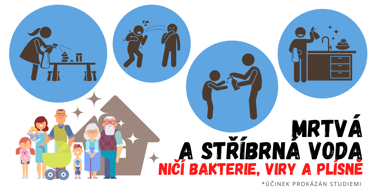 Dezinfikujte prostory i ruce mrtvou a stříbrnou vodou