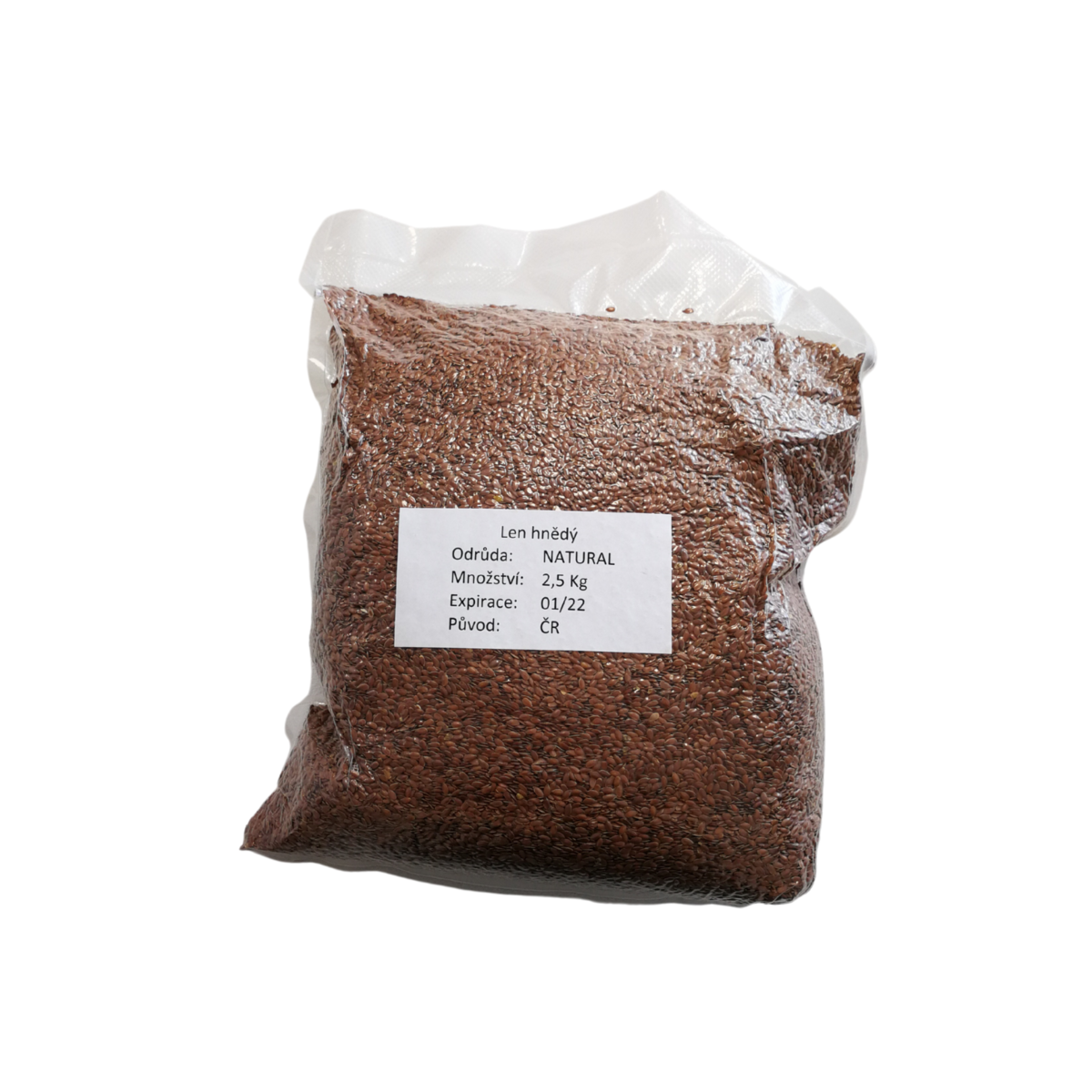 Len hnědý semena na lisování 2,5 kg