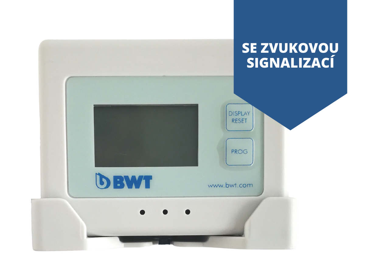 digitální průtokoměr s indikací kapacity filtru (zvuková signalizace)
