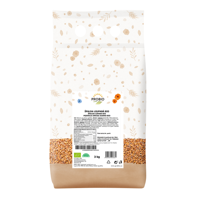 Špalda loupaná Bio PROBIO 3 kg