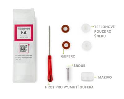 Angel Juicer set pro výměnu gufera s popisky