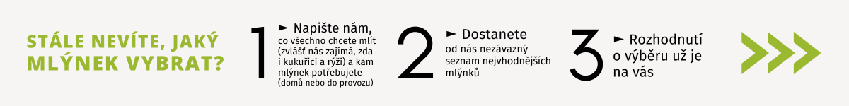 jak vybrat mlýnek na obilí