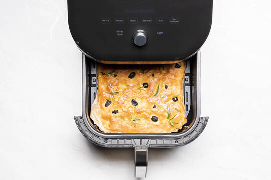 focaccia v horkovzdušné fritéze Vortex 6 Clear Cook