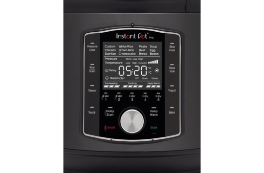 multifunkční hrnec Instant Pot Pro | ovládací panel