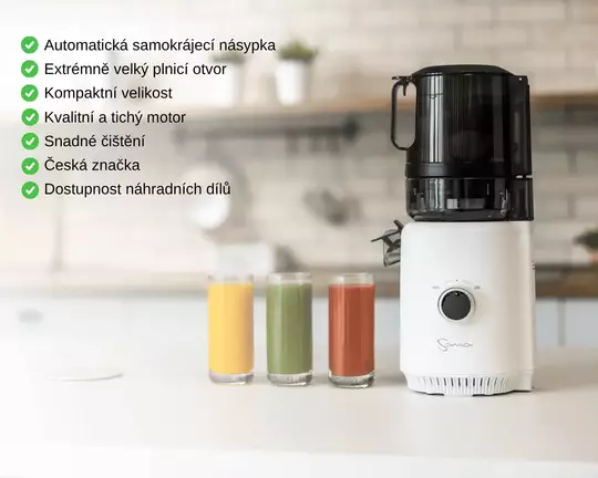 Proč odšťavňovač Sana 818?