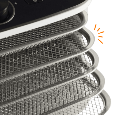 sušička Yden s nerezovými tácy