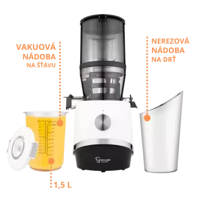 Sana 878: prémiové nádoby na šťávu i drť