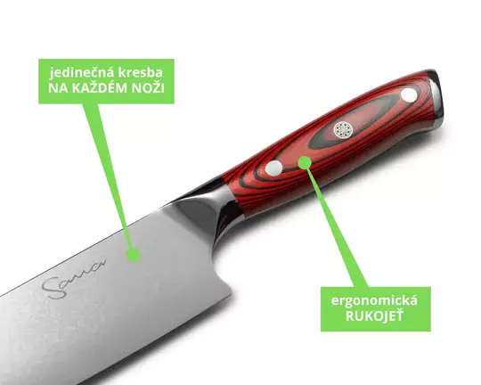 šéfkuchařský nůž Sana