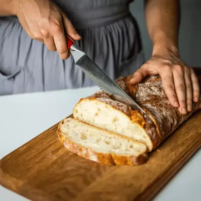 damaškový nůž na pečivo Sana 20 cm