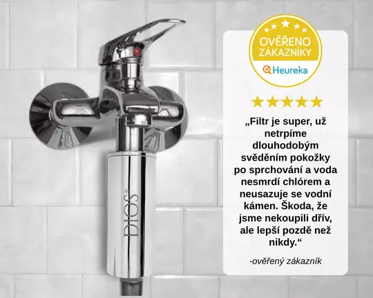 Recenze z Heureky na sprchový filtr Dios