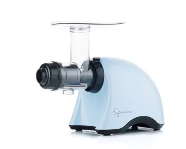 Šnekový odšťavňovač Sana 707 modrý – na řapíkatý celer, mrkev a řepu