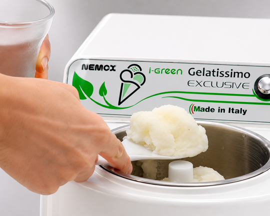Domácí citronový sorbet ze zmrzlinovače Gelatissimo Exclusive i-Green