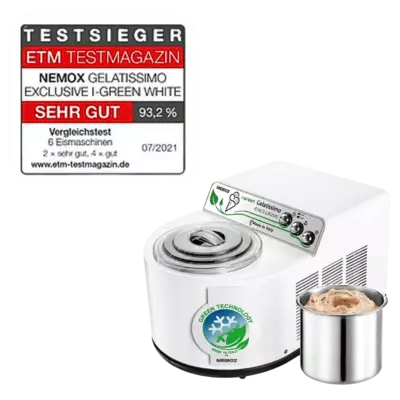 Kompresorový zmrzlinovač Gelatissimo Exclusive i-Green