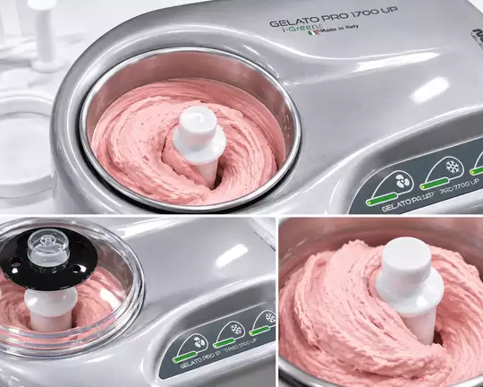 Domácí zmrzlina ze zmrzlinovače Gelato Pro 1700 Up i-Green