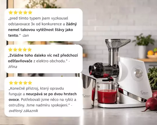Odšťavňovač Sana Supreme 727 - recenze