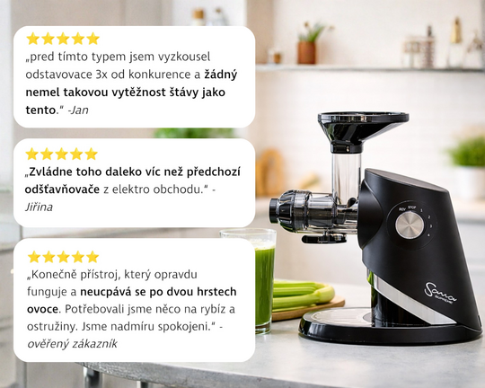 Odšťavňovač Sana Supreme 727 - recenze
