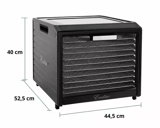 Rozměry sušičky Excalibur Performance DH10SS